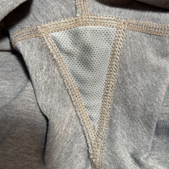 Athleta Women’s Legging High-Rise Heather Gray/White Mesh 7/8 Leg Size-S GUC - Picture 6 of 6